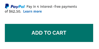 paypal credit messaging add to cart