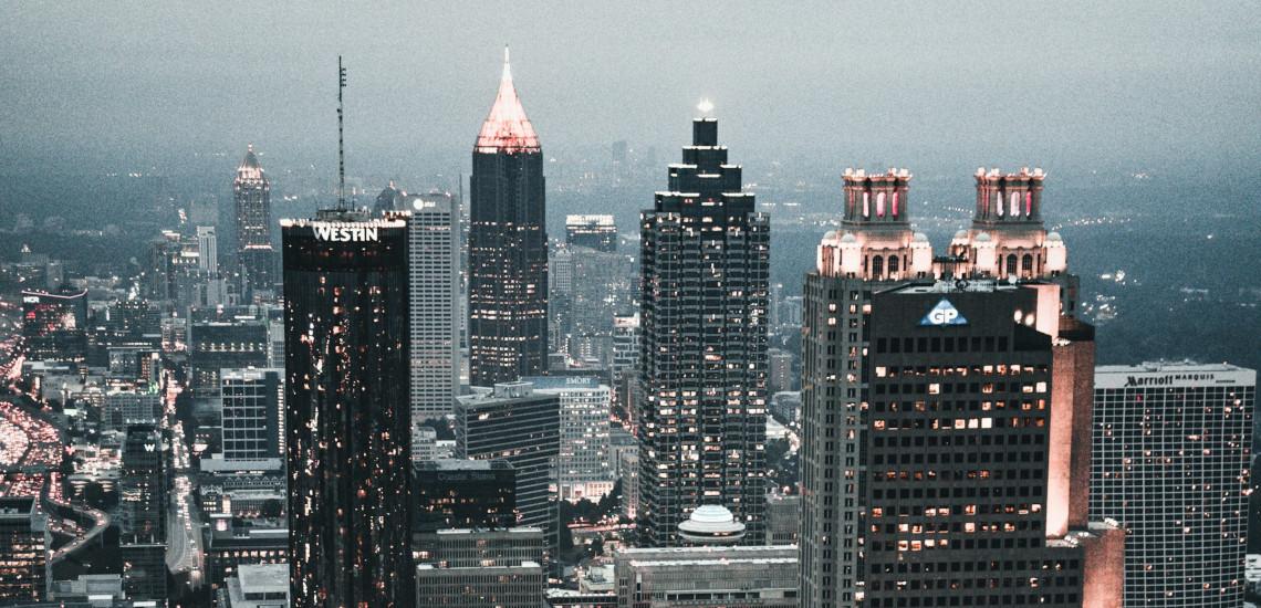 Atlanta evening skyline